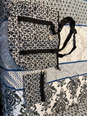 Black & White Patterned Tote Bag